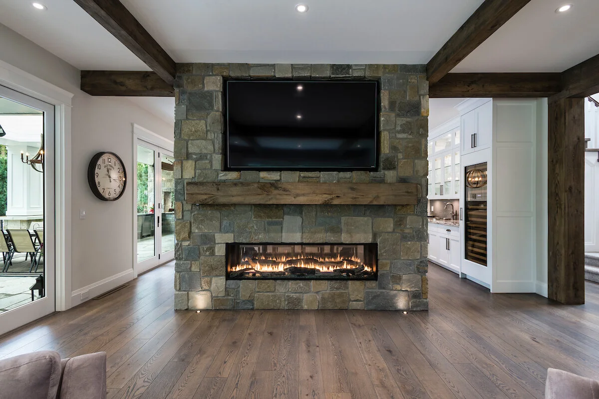 Falmouth Real Thin Stone Veneer Fireplace