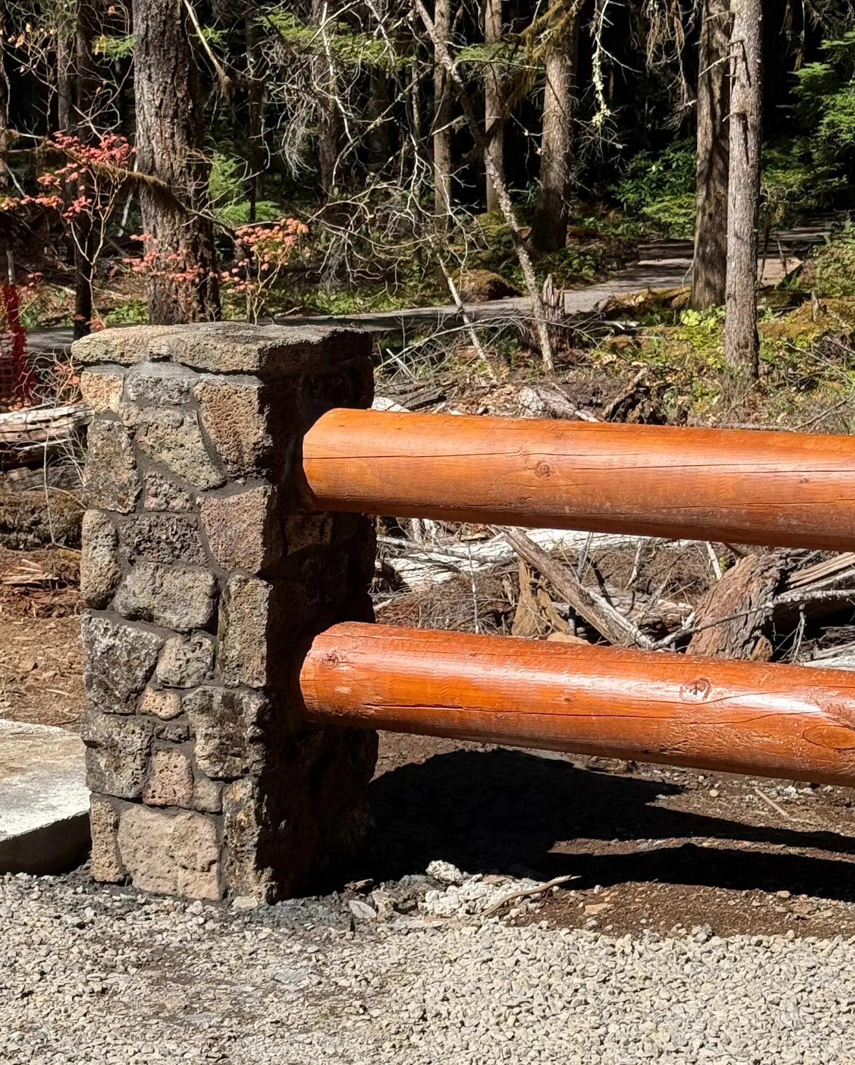 Lava Rock Natural Stone Veneer Fence Pillar Installation
