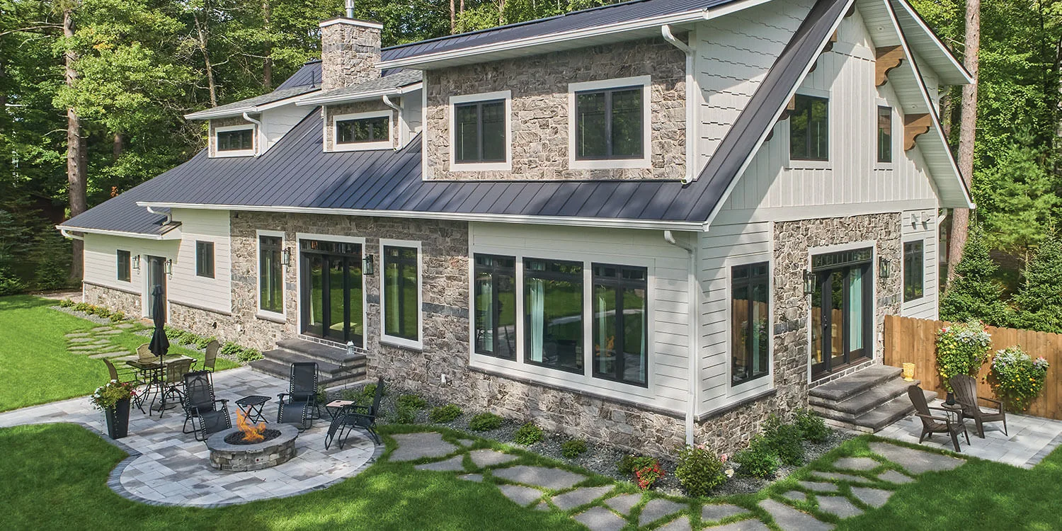 Moonlight Custom Ashlar Real Thin Stone Veneer Exterior