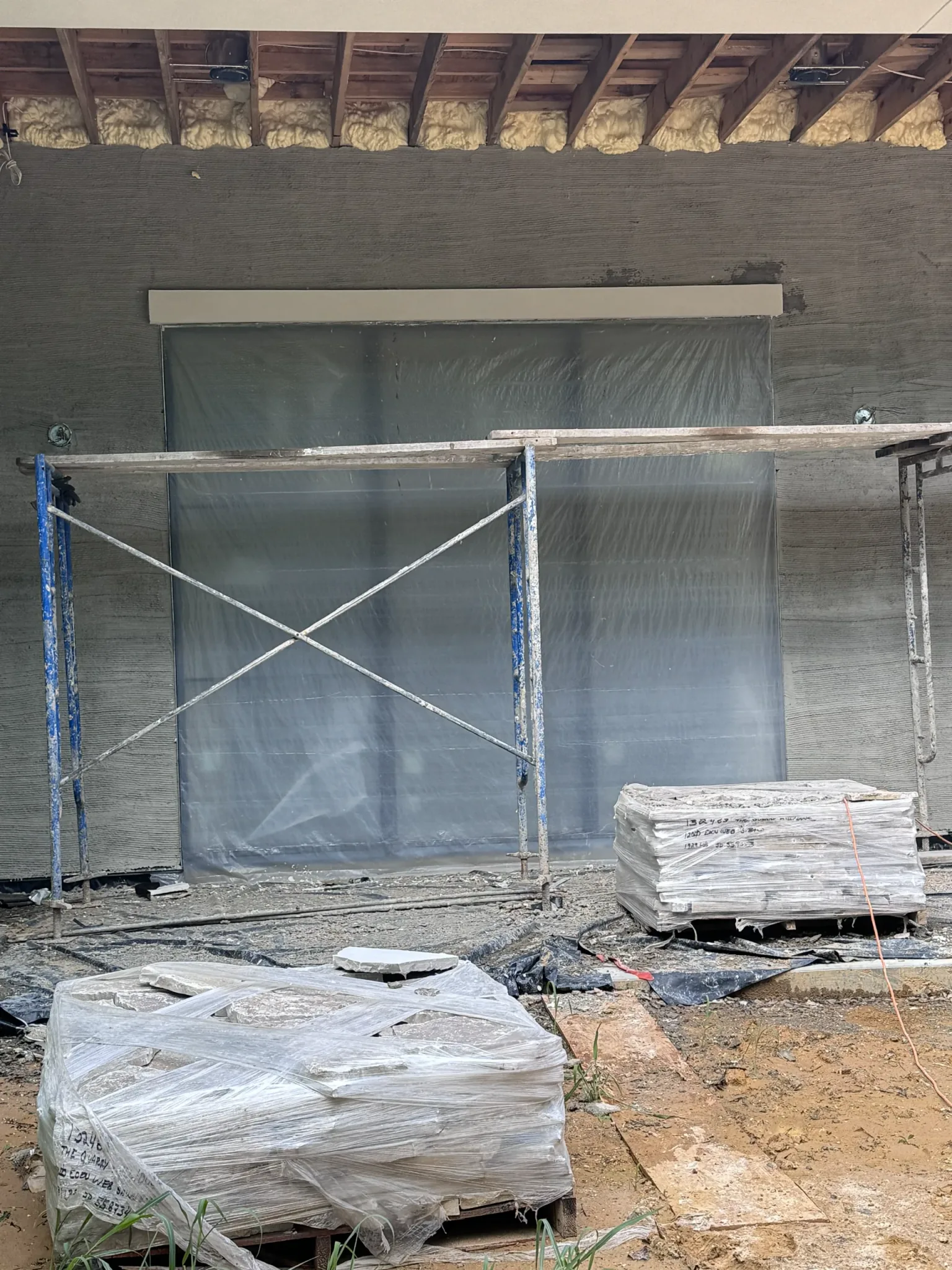 Lewes Exterior Wall Before Installation