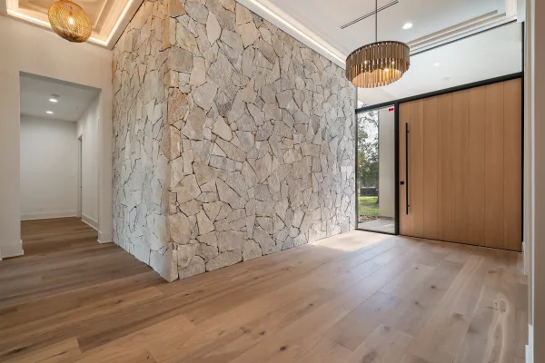 Lewes Natural Thin Stone Veneer Interior Front Entrance