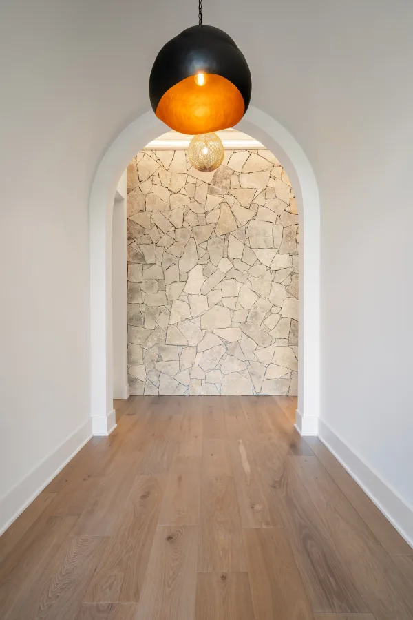 Lewes Natural Thin Stone Veneer Interior Hallway