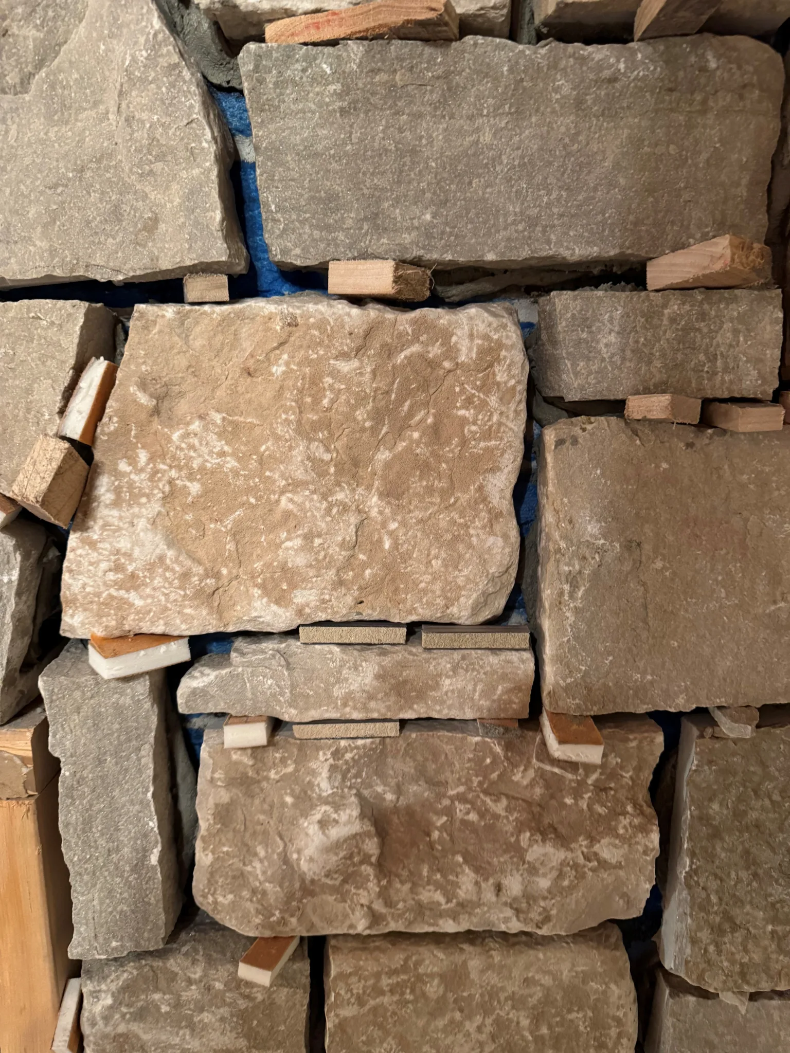 Lisbon Real Thin Stone Veneer Installation Close Up