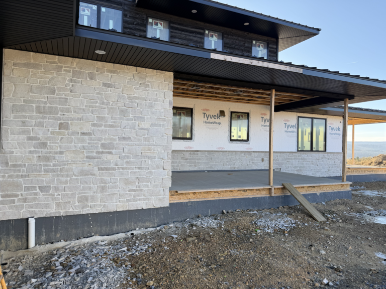 Mont Blanc Natural Thin Stone Veneer Installation