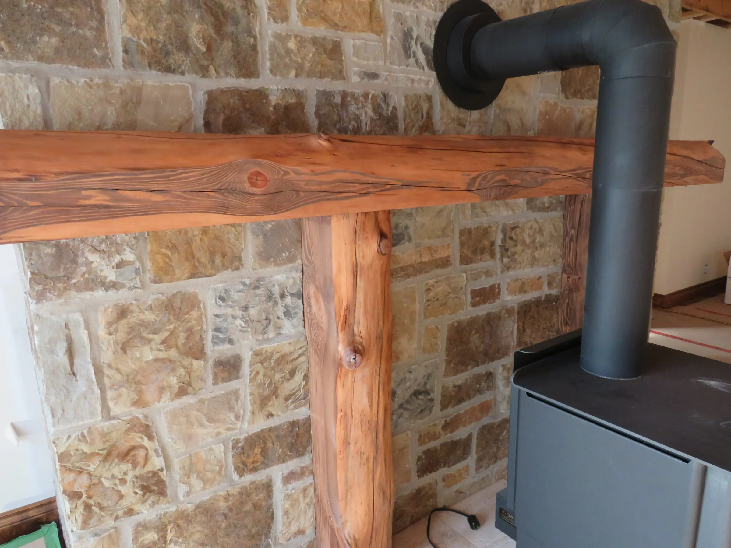 Chestnut Real Thin Stone Veneer Interior Accent Close Up