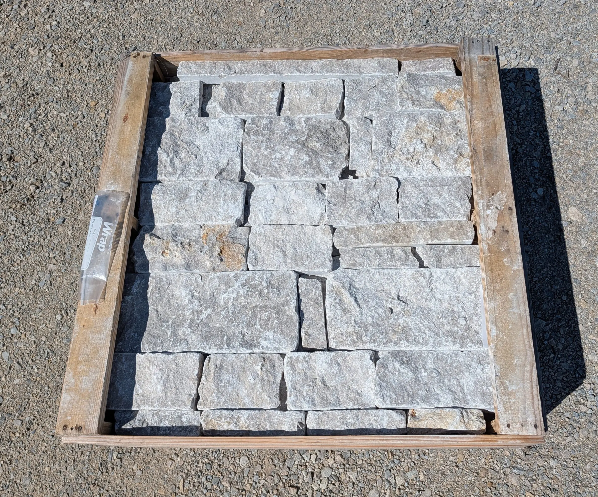 Pewter Night Real Thin Stone Veneer Pallet